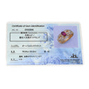 ノンブランド NON BRAND ルビー ダイヤ レッド×イエローゴールド K18YG ルビー ダイヤモンド リング 指輪 0.65ct イエローゴールド Au750 18K 18金 赤 オーバルミックスカット 8号