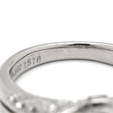 ノンブランド NON BRAND ダイヤ 1.516ct 一文字リング プラチナシルバー Pt900 ダイヤモンド リング 指輪 プラチナ900 大粒 オーバル 12.5号