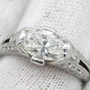 ノンブランド NON BRAND ダイヤ 1.516ct 一文字リング プラチナシルバー Pt900 ダイヤモンド リング 指輪 プラチナ900 大粒 オーバル 12.5号