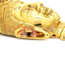 ノンブランド NON BRAND パパラチアサファイア 0.235ct ダイヤ 0.13ct イエローゴールド K18YG ダイヤモンド パパラチアサファイア ペンダントトップ K18 大仏 ブッダ 仏頭 坂元亜郎 ハンドメイド