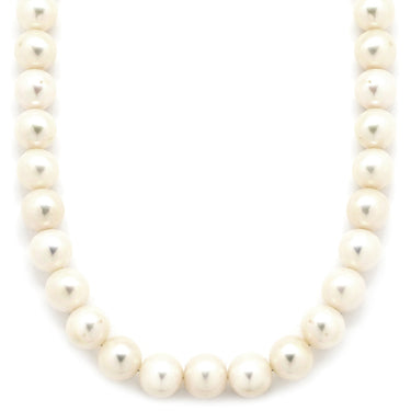 ノンブランド NON BRAND パール ペンダント パールホワイト パール シルバー ネックレス 真珠 一連 淡水パール シルバー 44.5cm オフラウンドシェイプ