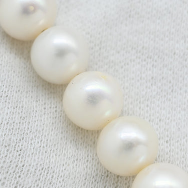 ノンブランド NON BRAND パール ペンダント パールホワイト パール シルバー ネックレス 真珠 一連 淡水パール シルバー 44.5cm オフラウンドシェイプ