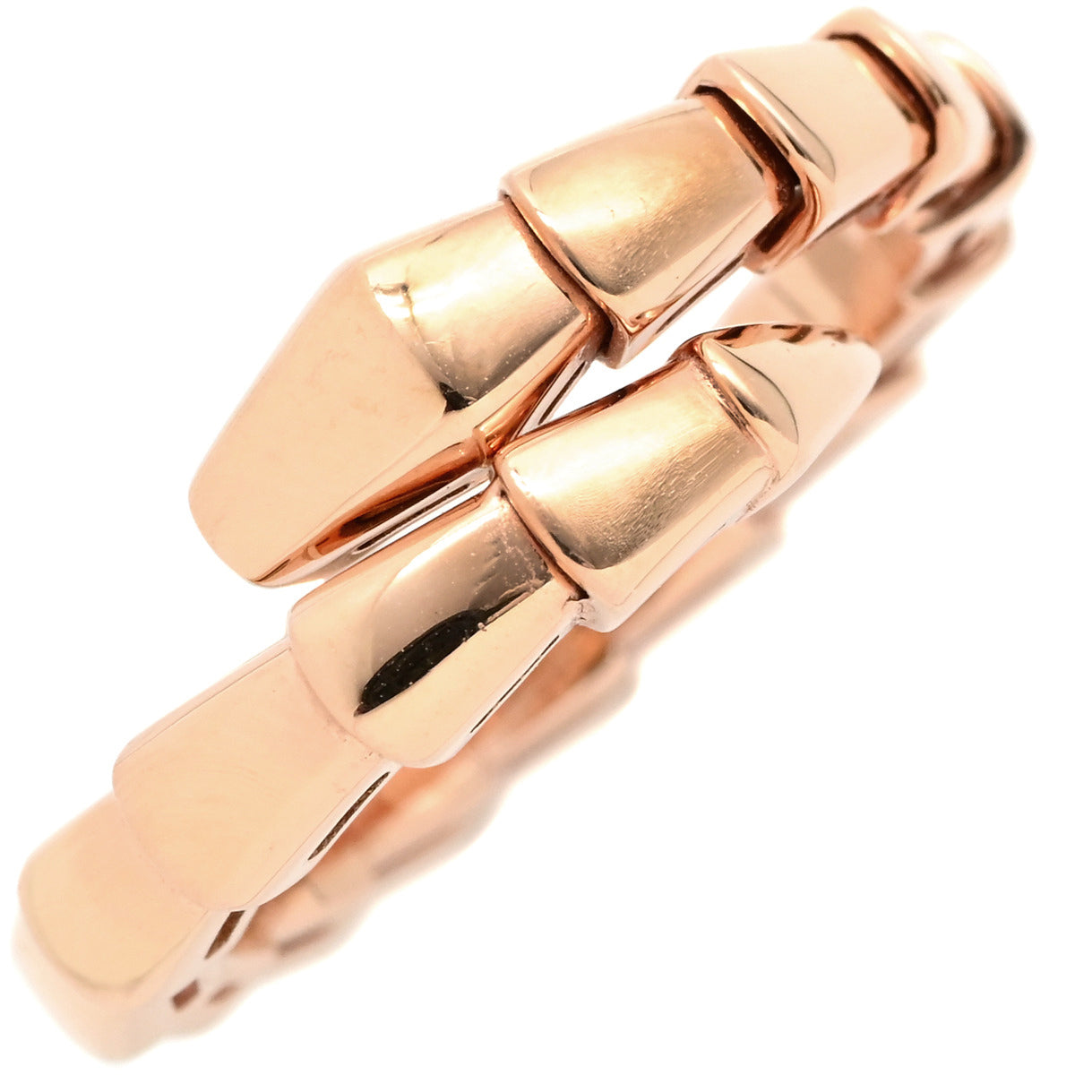 ブルガリ セルペンティ ヴァイパー リング K18PG #48 349651 ブルガリ セルペンティ(ヴァイパー) XL K18PG ピンク