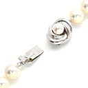 TASAKI TASAKI パールホワイト×シルバー パール シルバー ネックレス 真珠 タサキ パール 一連 SV シルバー