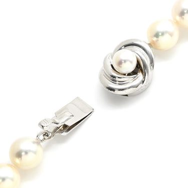 TASAKI TASAKI パールホワイト×シルバー パール シルバー ネックレス 真珠 タサキ パール 一連 SV シルバー