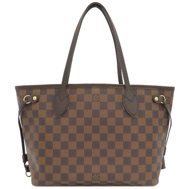 ルイヴィトン LOUIS VUITTON ネヴァーフルPM N41359 ダミエエベヌ ダミエキャンバス トートバッグ ゴールド金具 茶 ハンドバッグ