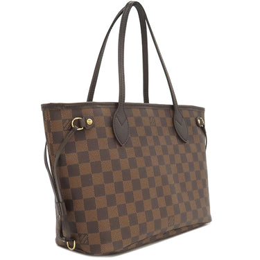 ルイヴィトン LOUIS VUITTON ネヴァーフルPM N41359 ダミエエベヌ ダミエキャンバス トートバッグ ゴールド金具 茶 ハンドバッグ
