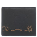 クリスチャン・ディオール Christian Dior ディオール カクタス ジャック 2ESBC027SOT ブラック×ブラウン グレインカーフレザー 二つ折り財布 シルバー金具 コンパクトウォレット