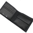 クリスチャン・ディオール Christian Dior ディオール カクタス ジャック 2ESBC027SOT ブラック×ブラウン グレインカーフレザー 二つ折り財布 シルバー金具 コンパクトウォレット