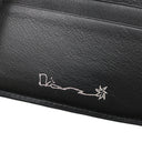 クリスチャン・ディオール Christian Dior ディオール カクタス ジャック 2ESBC027SOT ブラック×ブラウン グレインカーフレザー 二つ折り財布 シルバー金具 コンパクトウォレット