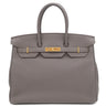 エルメス HERMES バーキン35 エタン トゴ ハンドバッグ ゴールド金具 グレージュ