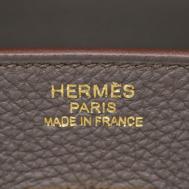エルメス HERMES バーキン35 エタン トゴ ハンドバッグ ゴールド金具 グレージュ