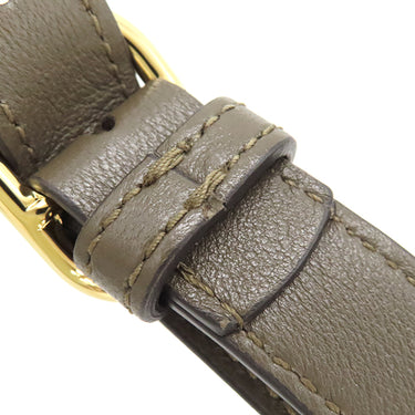 グッチ GUCCI ブロンディ スモール 742360 カーキ レザー ショルダーバッグ ゴールド金具 ブラウン