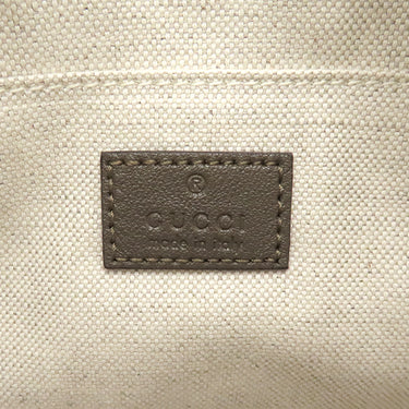 グッチ GUCCI ブロンディ スモール 742360 カーキ レザー ショルダーバッグ ゴールド金具 ブラウン