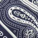 エルメス HERMES カレ140 カレジェアン ブルーマリン×ブラン×ノワゼット カシミヤ シルク ストール 【Cheval de Coeur Bandana /シュヴァル ドゥ クール バンダナ】 2025AW