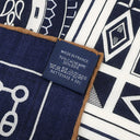 エルメス HERMES カレ140 カレジェアン ブルーマリン×ブラン×ノワゼット カシミヤ シルク ストール 【Cheval de Coeur Bandana /シュヴァル ドゥ クール バンダナ】 2025AW