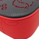 クリスチャンルブタン Christian Louboutin ルビラ クラッチバッグ 1225159 ブラック×レッド レザー 2WAYバッグ シルバー金具 黒 赤 ショルダー