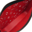 クリスチャンルブタン Christian Louboutin ルビラ クラッチバッグ 1225159 ブラック×レッド レザー 2WAYバッグ シルバー金具 黒 赤 ショルダー
