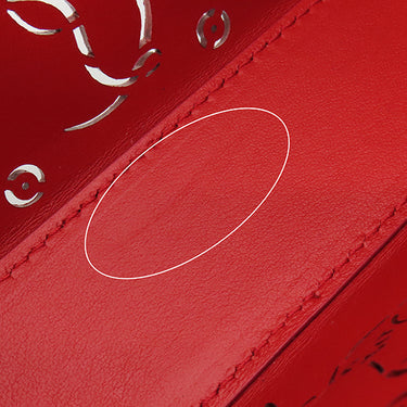 クリスチャンルブタン Christian Louboutin ルビラ クラッチバッグ 1225159 ブラック×レッド レザー 2WAYバッグ シルバー金具 黒 赤 ショルダー