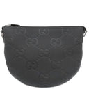 グッチ GUCCI ジャンボGG メッセンジャーバッグ 801887 ブラック レザー ジャンボGGレザー ショルダーバッグ シルバー金具 黒