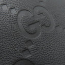 グッチ GUCCI ジャンボGG メッセンジャーバッグ 801887 ブラック レザー ジャンボGGレザー ショルダーバッグ シルバー金具 黒