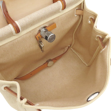 エルメス HERMES エールバッグ アドPM ナチュラル トワルアッシュ ヴァッシュハンター 2WAYバッグ シルバー金具 リュック バックパック トワルH