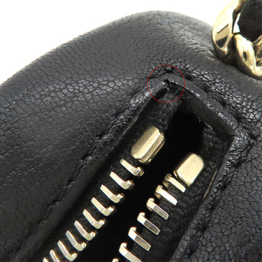 シャネル CHANEL マトラッセ カメラバッグ AS0137 ブラック カーフ ショルダーバッグ ゴールド金具 黒 チェーンショルダー