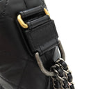 シャネル CHANEL ガブリエル ドゥ シャネル ホーボー A93824 ブラック レザー ショルダーバッグ ゴールド金具 黒