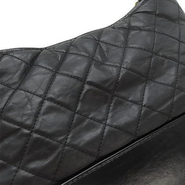 シャネル CHANEL ガブリエル ドゥ シャネル ホーボー A93824 ブラック レザー ショルダーバッグ ゴールド金具 黒