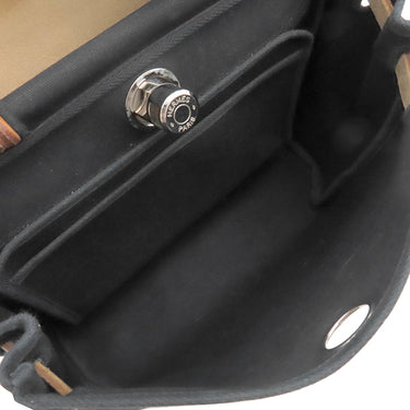 エルメス HERMES エールバッグPM 31 ブラック×ナチュラル トワルオフィシエ ヴァッシュハンター 2WAYバッグ シルバー金具 黒 ストッパー欠品