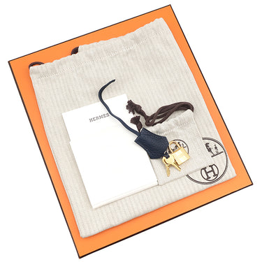 エルメス HERMES バーキン25 ブルーアビス トゴ ハンドバッグ ゴールド金具 新品 未使用 紺