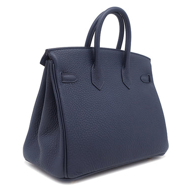 エルメス HERMES バーキン25 ブルーアビス トゴ ハンドバッグ ゴールド金具 新品 未使用 紺
