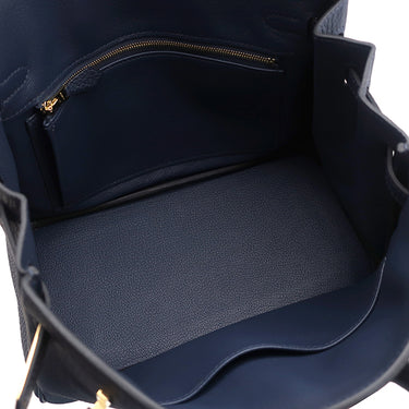 エルメス HERMES バーキン25 ブルーアビス トゴ ハンドバッグ ゴールド金具 新品 未使用 紺