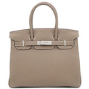エルメス HERMES バーキン30 エトゥープ トゴ ハンドバッグ シルバー金具 新品 未使用 グレージュ