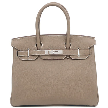 エルメス HERMES バーキン30 エトゥープ トゴ ハンドバッグ シルバー金具 新品 未使用 グレージュ