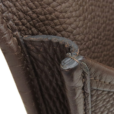 エルメス HERMES エヴリン2 PM ショコラ トゴ ショルダーバッグ シルバー金具 茶