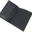 クリスチャン・ディオール Christian Dior トロッター ネイビー系 レザー キャンバス パスポートケース カード入れ 紺 ジャカード