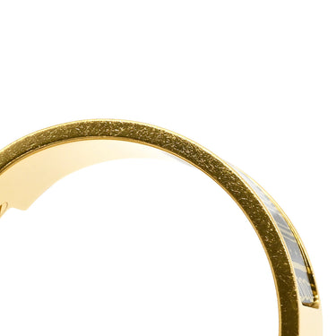 エルメス HERMES クリッククラックH PM カドリージュ オ フィル ブラック メタル エナメル ブレスレット ゴールド金具 黒 Hブレス Quadrige