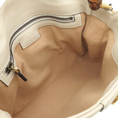 グッチ GUCCI ダイアナ スモール 746251 ホワイト レザー 2WAYバッグ ゴールド金具 バンブー 白 ハンドバッグ ショルダー