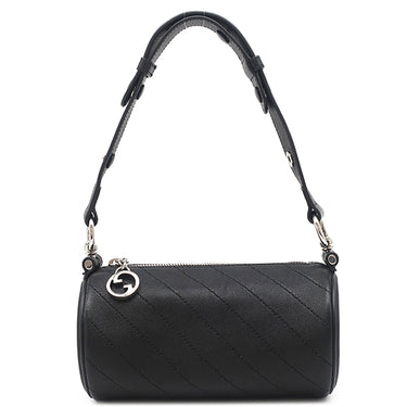 グッチ GUCCI ブロンディ ワンショルダー 760170 ブラック レザー ショルダーバッグ シルバー金具 黒 肩掛け インターロッキングG