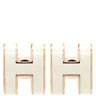 エルメス HERMES ポップアッシュ Hピアス ホワイト×ピンクゴールド GP ラッカー仕上げ ピアス ポップH H型 POP ラッカー