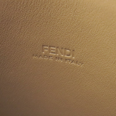 フェンディ FENDI ピーカブー フォンケース 7AS156 ブラウン ファブリック レザー ショルダーバッグ シルバー金具 茶 ズッカ柄