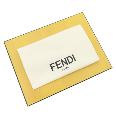 フェンディ FENDI ピーカブー フォンケース 7AS156 ブラウン ファブリック レザー ショルダーバッグ シルバー金具 茶 ズッカ柄