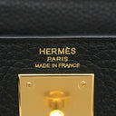 エルメス HERMES ケリー28 内縫い ブラック トリヨンクレマンス 2WAYバッグ ゴールド金具 黒 ショルダー