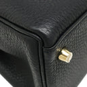 エルメス HERMES ケリー28 内縫い ブラック トリヨンクレマンス 2WAYバッグ ゴールド金具 黒 ショルダー