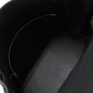 エルメス HERMES ケリー28 内縫い ブラック トリヨンクレマンス 2WAYバッグ ゴールド金具 黒 ショルダー