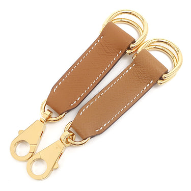 エルメス HERMES アタッシュ ソワ ゴールド ヴォーエプソン ショルダーストラップ ゴールド金具 茶 バッグアクセサリー