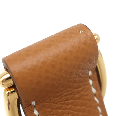 エルメス HERMES アタッシュ ソワ ゴールド ヴォーエプソン ショルダーストラップ ゴールド金具 茶 バッグアクセサリー
