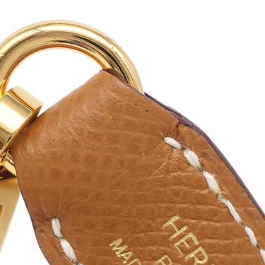 エルメス HERMES アタッシュ ソワ ゴールド ヴォーエプソン ショルダーストラップ ゴールド金具 茶 バッグアクセサリー