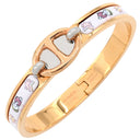 エルメス HERMES ミニクリック PM シェーヌダンクル ファニーアイスクリーム ジャスミン GP メタル エナメル バングル ローズゴールド金具